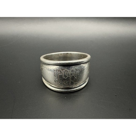 James Avery 925 Sterling Silver Monogram Ring Size 8.75 - Picture 6 of 11